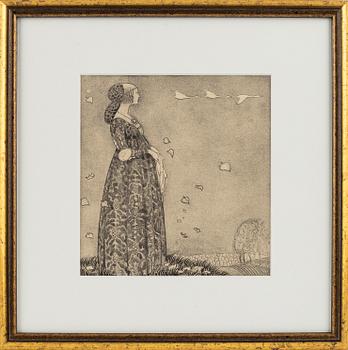 John Bauer, mezzotype, published by, Åhlén & Åkerlunds, Stockholm 1918, bibliophile edition, 166/200.