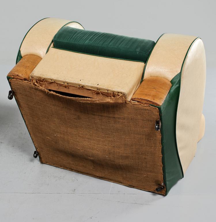 FÅTÖLJER, ett par, art deco, 1900-talets första hälft.