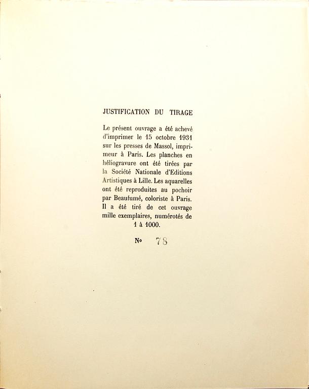 Bok, "Les Ballets Suédois dans l'Art Contemporain", Editions du Trianon, Paris, 1931.
