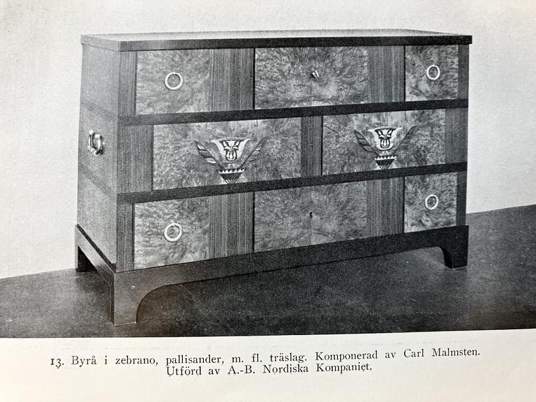 Carl Malmsten, byrå, variant av "Tulipanaros", Stockholm, 1930-tal.