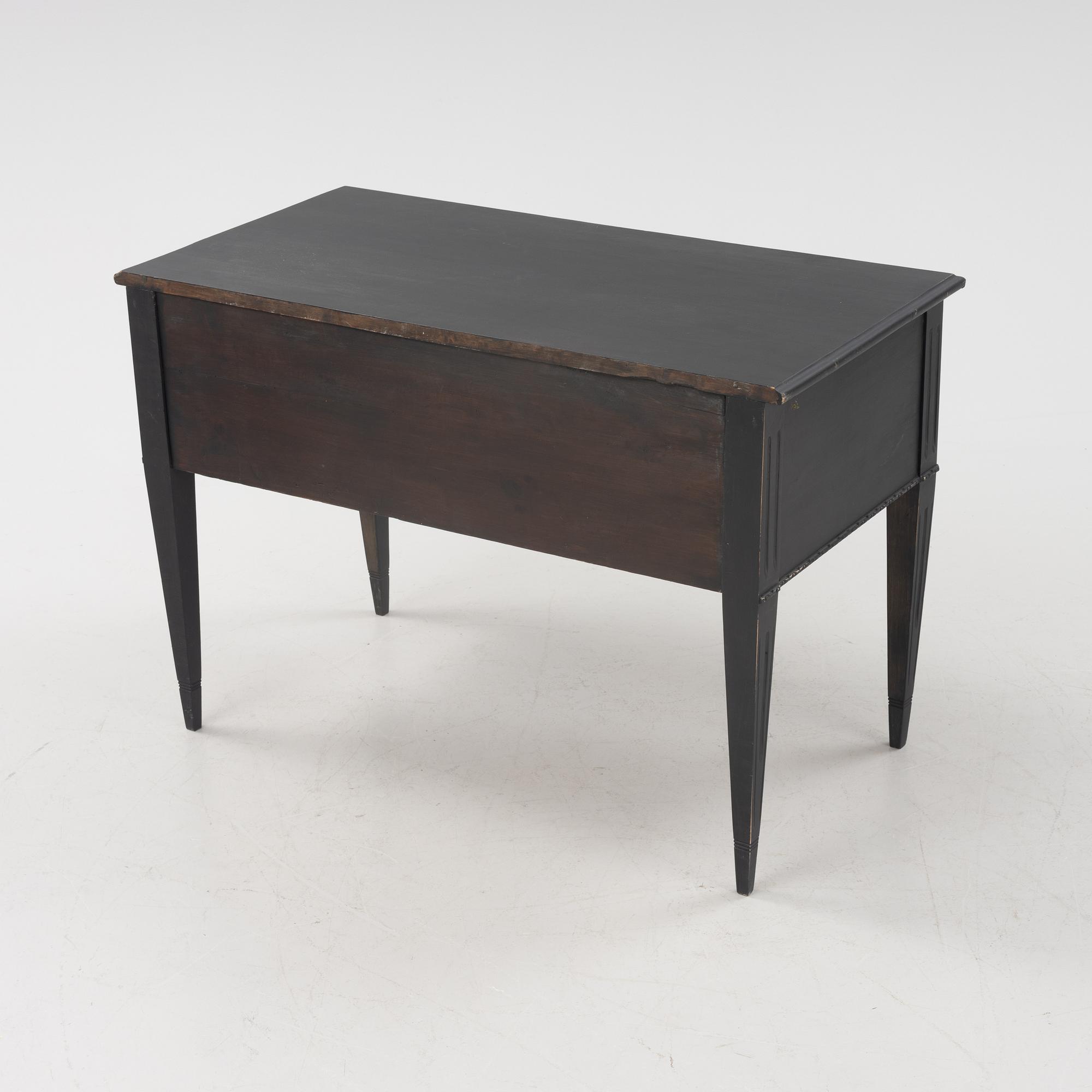 A Gustavian style painted desk, early 20th Century.