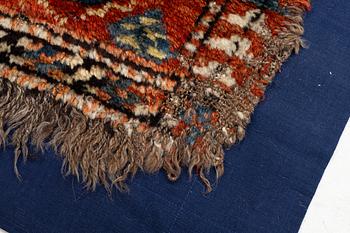 An antique Yastik rug, possibly Afghanistan, c. 110 x 57.