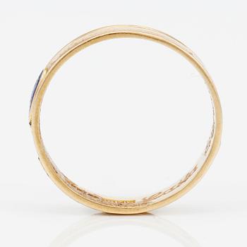 ORDENSRING, 18K guld, JJJ, Köping, 1990-tal. Vikt ca 5 gram.