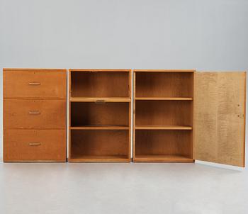 Margareta Köhler, a set of three cabinets for Futurum, Stockholm 1938.