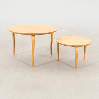 Bruno Mathsson, two "Annika" coffee/side tables for DUX, late 20th century.