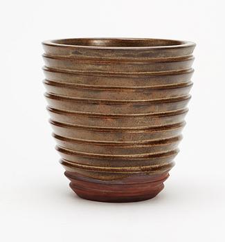 A Wilhelm Kåge stoneware 'Farsta' vase, Gustavsberg Studio 1936.