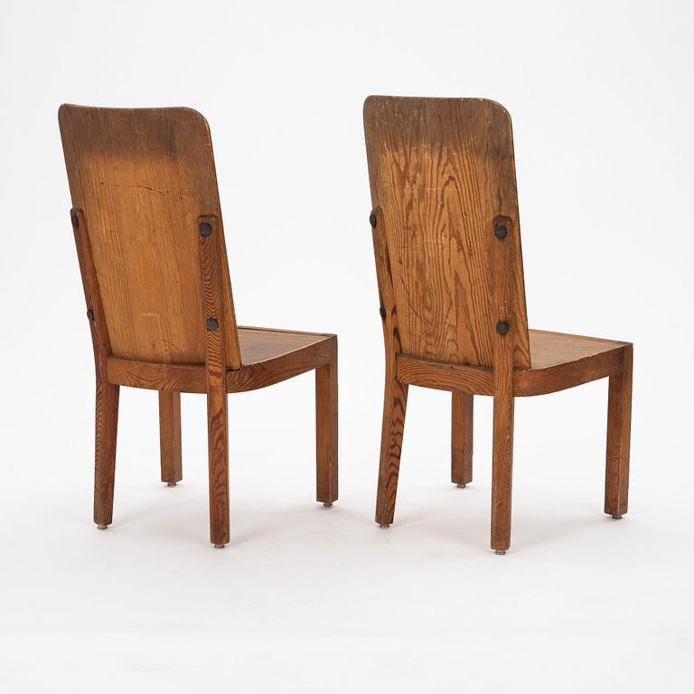Axel Einar Hjorth, stolar, 5 st,"Lovö", Nordiska Kompaniet, 1930-tal.