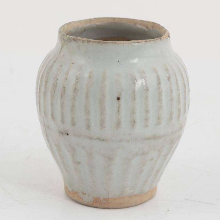 Eleven pieces of south east Asian pottery including Swatow ware, 19th century and older.