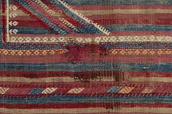 A Sofreh kilim, Central Anatolian, c 150 x 130 cm.