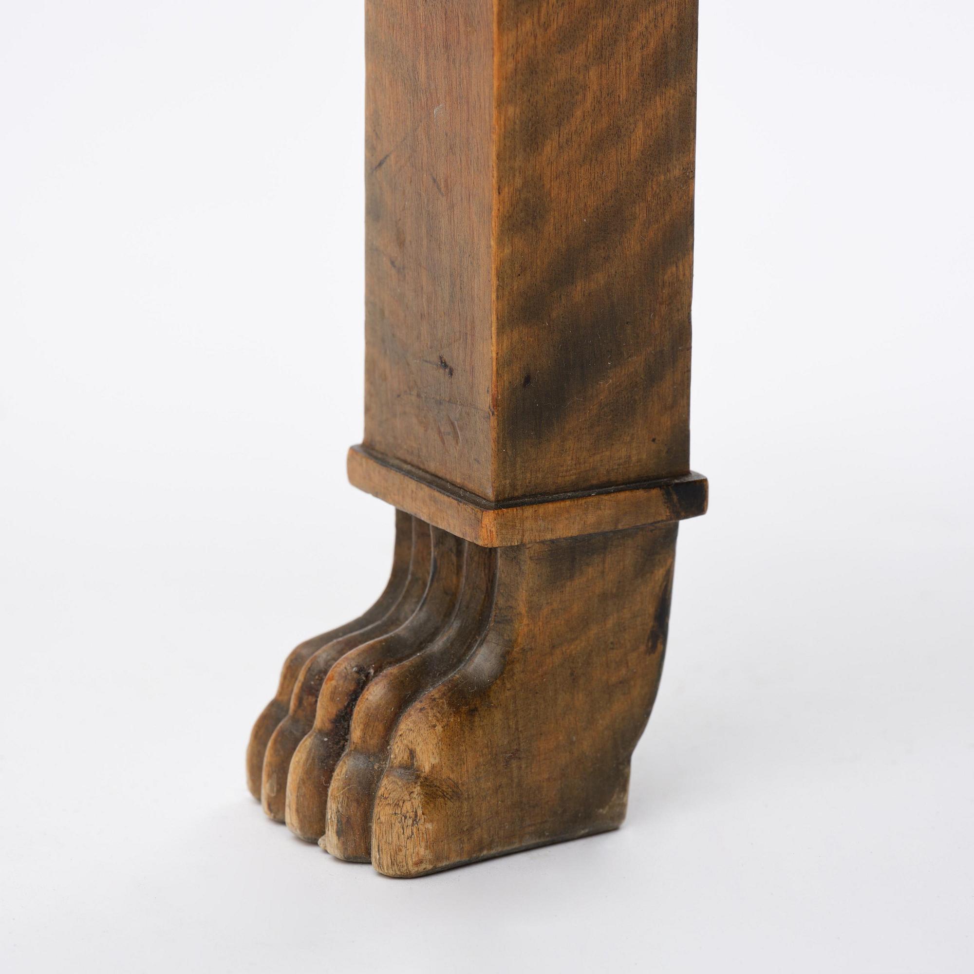 Axel Einar Hjorth, a "Caesar" stained birch and leather armchair, Nordiska Kompaniet, Sweden, 1929.
