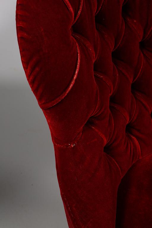 SOFFA samt FÅTÖLJ, omkring 1900-talets mitt.