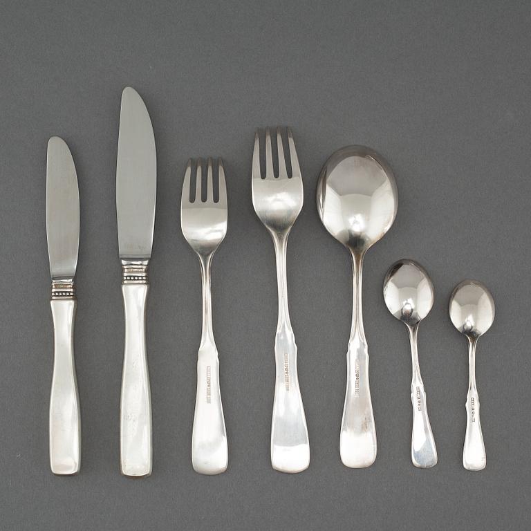23 pieces of silver cutlery from MGAB in Lidköping, model "Uppsala", 1970s.