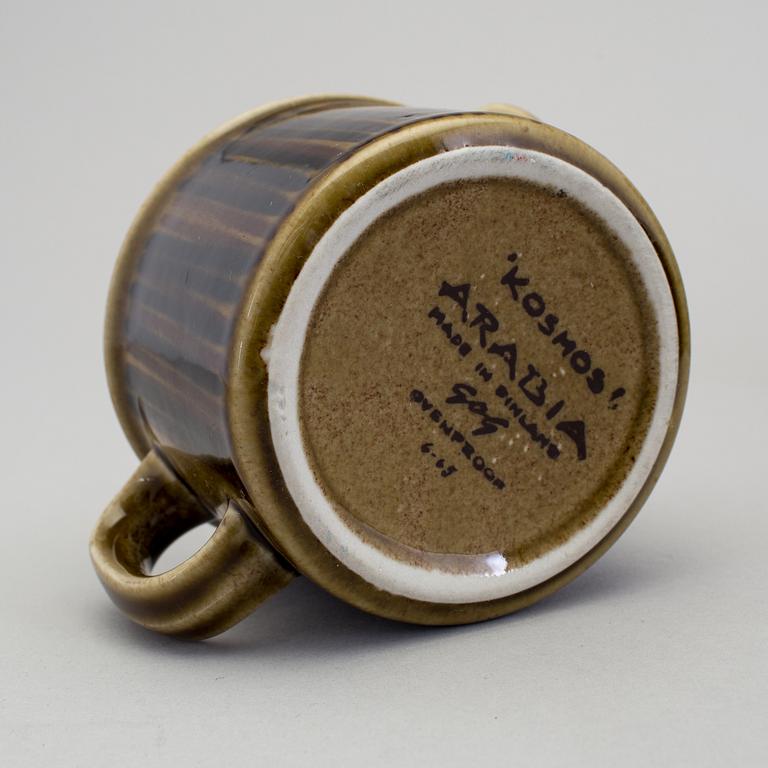 GUNVOR OLIN-GRÖNQVIST, kaffe -och teservis, 19 delar, "Kosmos", Arabia 1970-tal.