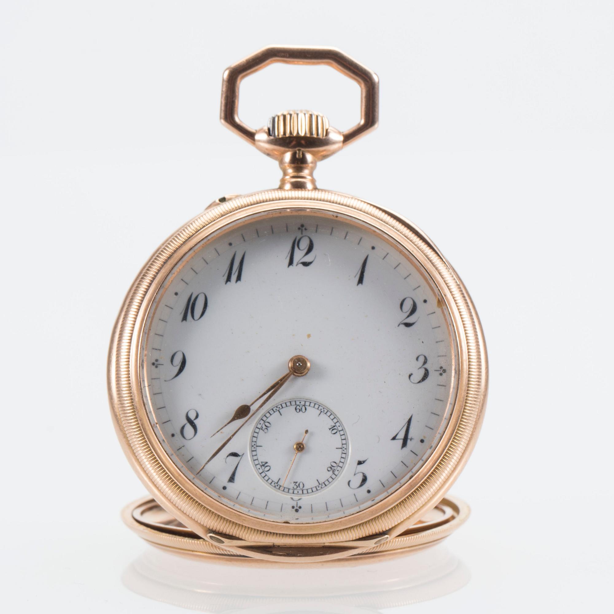 FICKUR, 14 K guld, Regina, ca 1915. Vikt ca 100 g.