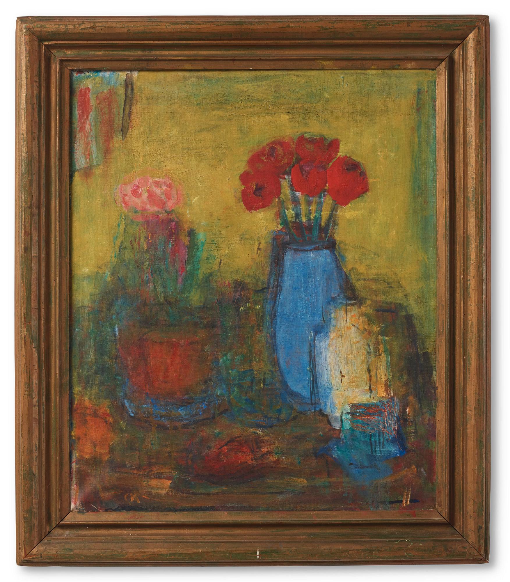 Carl Kylberg, "Blommor på bord".
