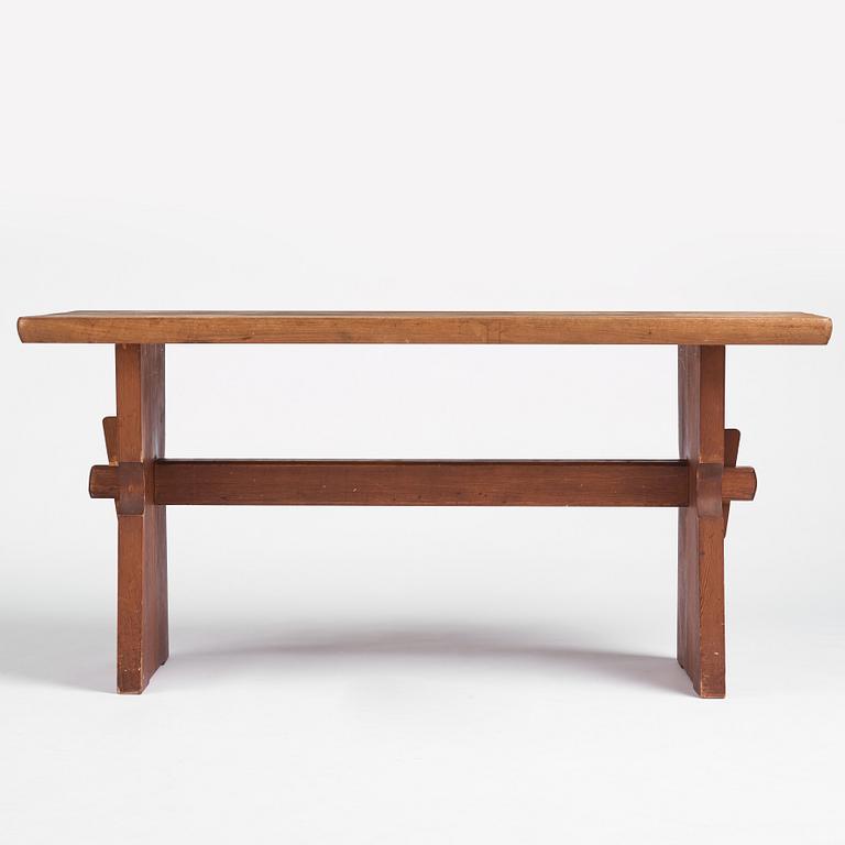 Axel Einar Hjorth, an oak and pine table 'Wärmdö', Nordiska Kompaniet, Sweden 1930s.