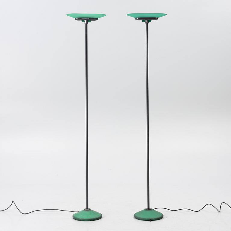 Perry King, Santiago Miranda & Gianluigi Arnald, a pair of floor lamps,, "Jill", Arteluce, Italy.