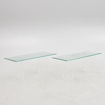 Tables, a pair, contemporary.