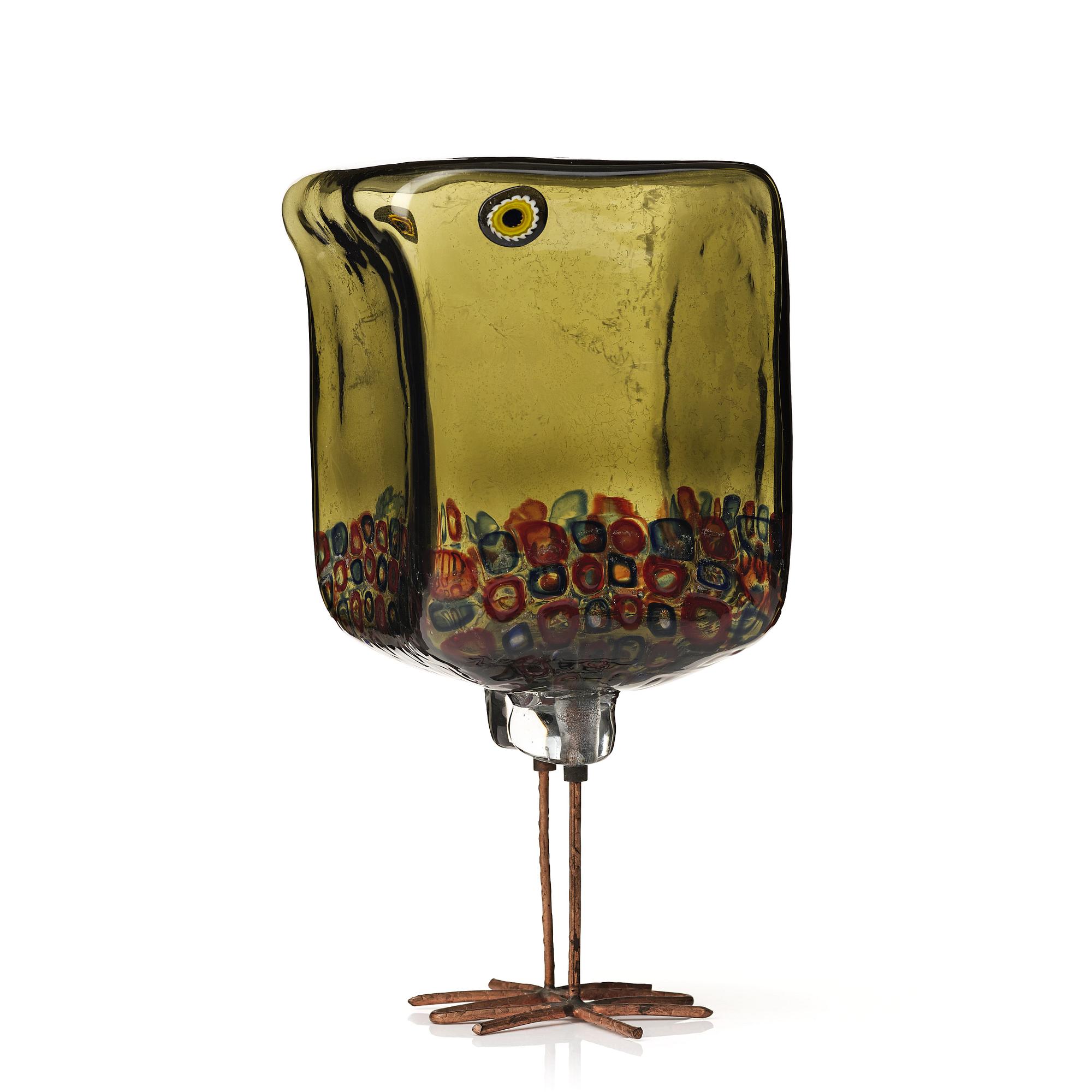 Alessandro Pianon, fågel, "Pulcino", Vistosi, Italien, 1960-tal, modell S191.