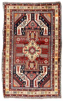 A semaintique/antique Karabagh carpet ca 205x132 cm.