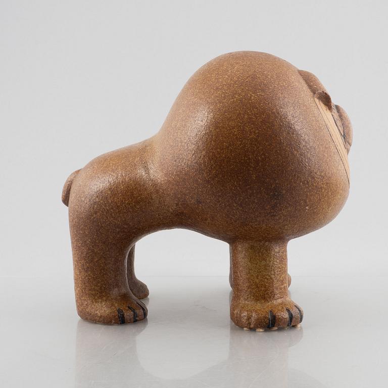 Lisa Larson, "Bulldog Maxi", skulptur, stengods, Gustavsberg, efter 1972.