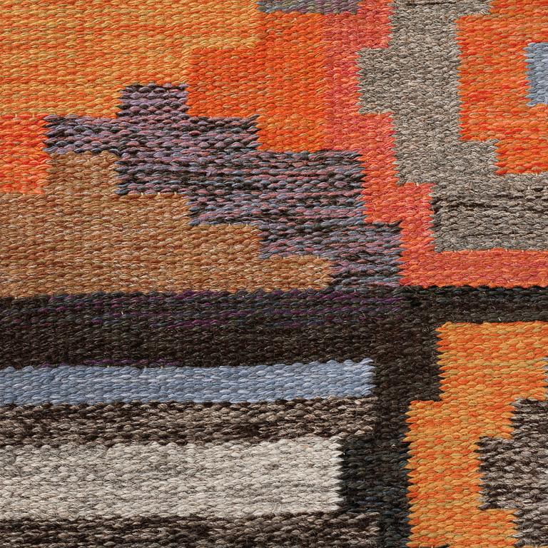 a flatweave, signed JJ, designed 1962, ca 303 x 199 cm.