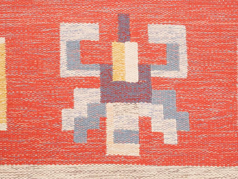 RUG. Rölakan. 240,5 x 148 cm. Signed Agda Österberg at the back.