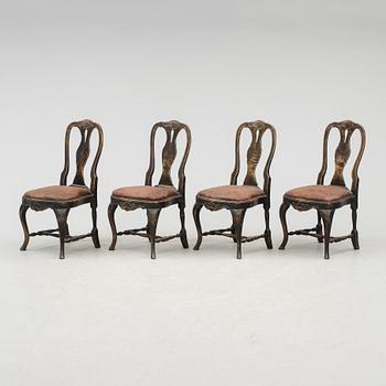 STOLAR, 4 st, rokokostil, 1900-talets första hälft.