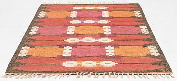 Matta, rölakan, signerad GS, Sverige, ca. 200 x 134 cm.