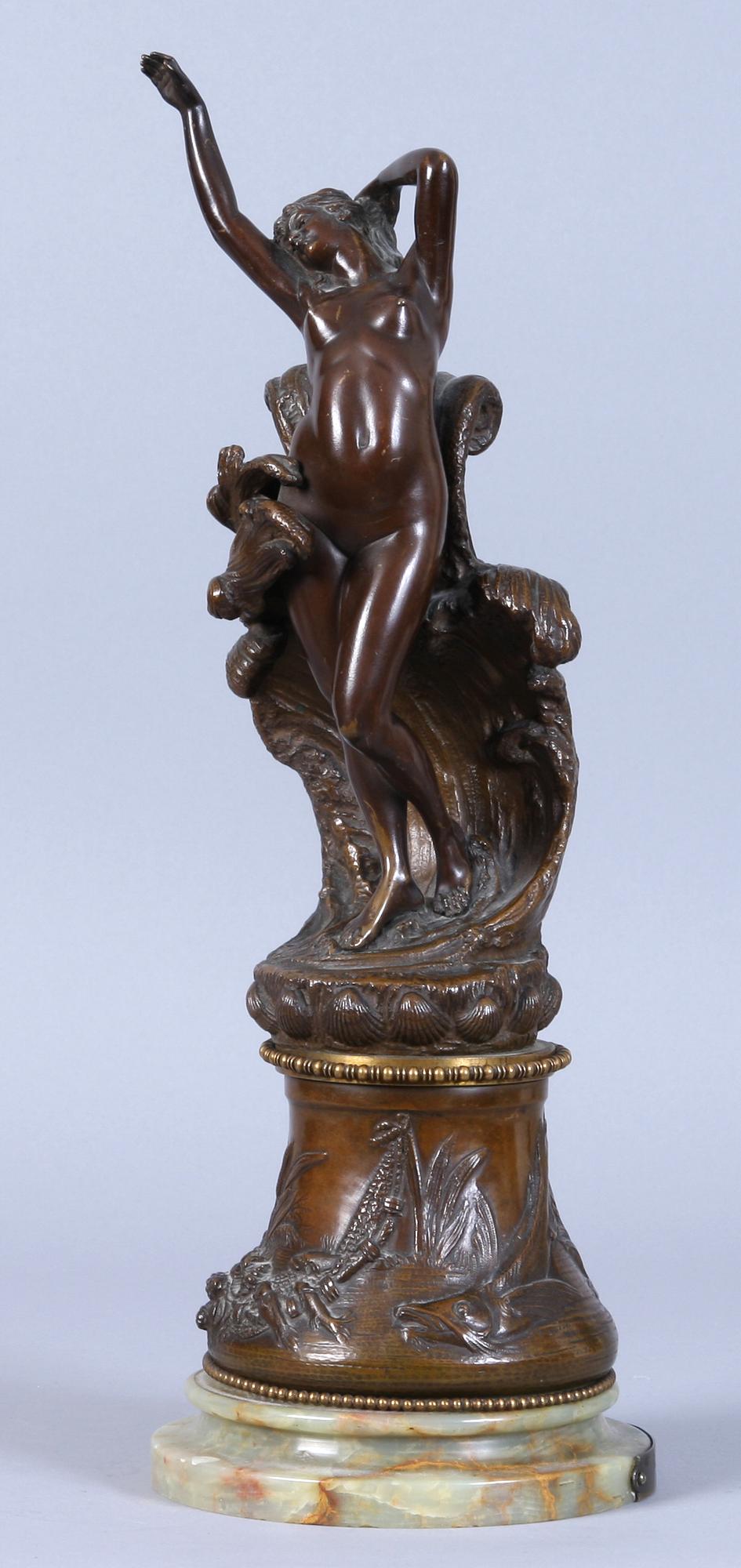 EUGÈNE BARILLOT, efter, skulptur, "La Vague".