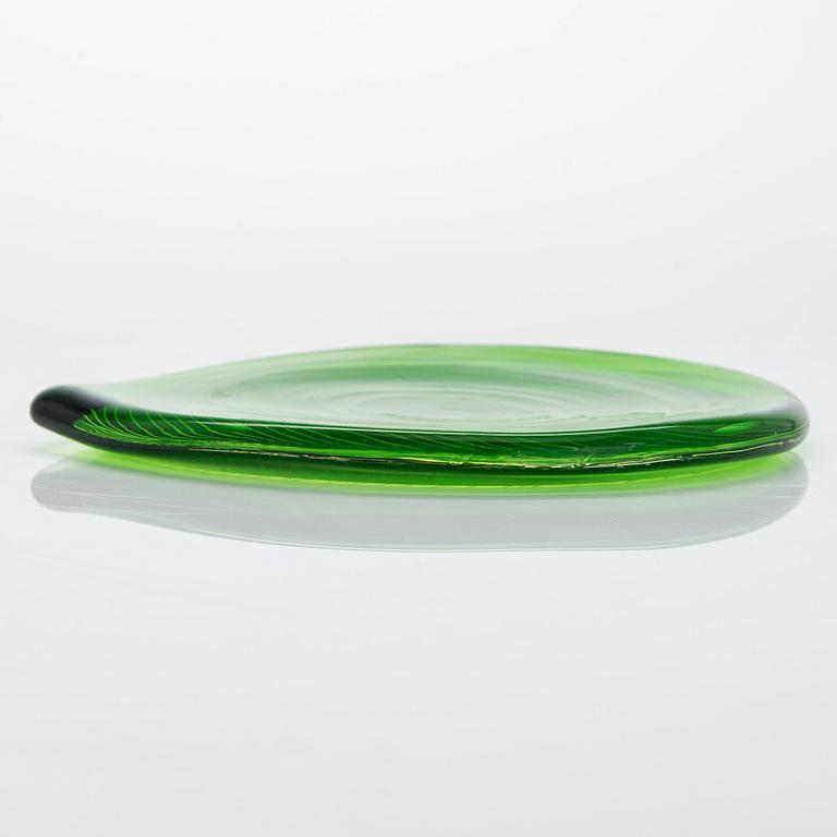 Tapio Wirkkala, unique, art object 'Drop leaf' 3308, designed for Iittala in 1946, unsigned.