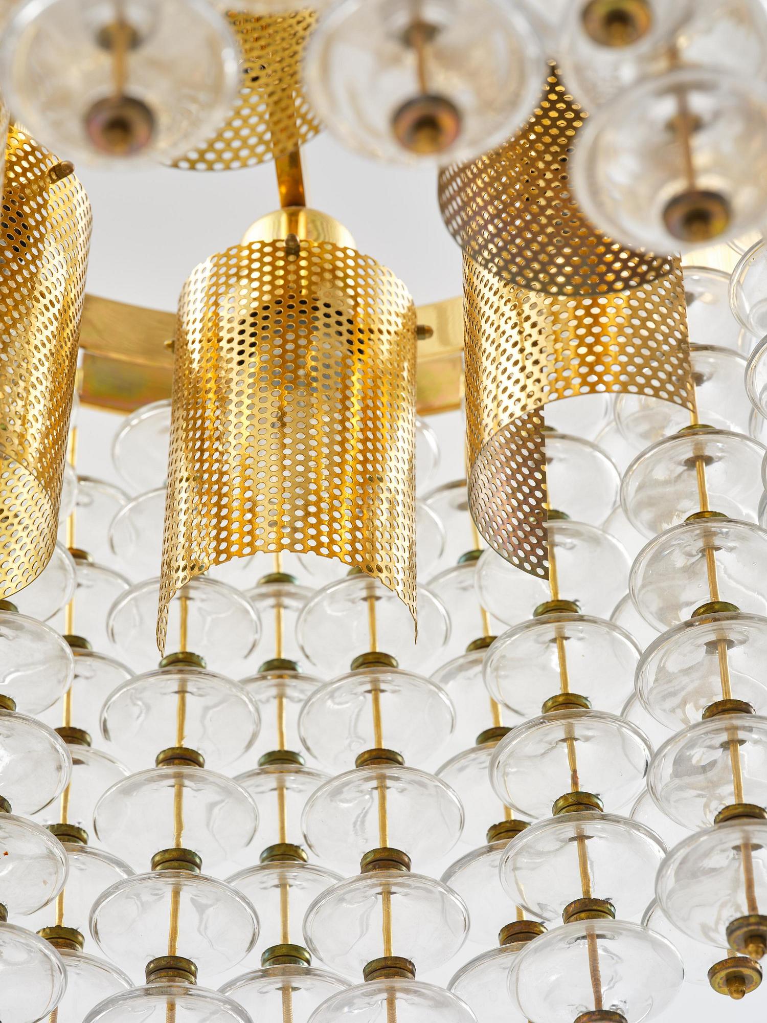 Hans-Agne Jakobsson, taklampa, "Estrella", modell "T 580", Hans-Agne Jakobsson AB, Markaryd, 1960-70-tal.