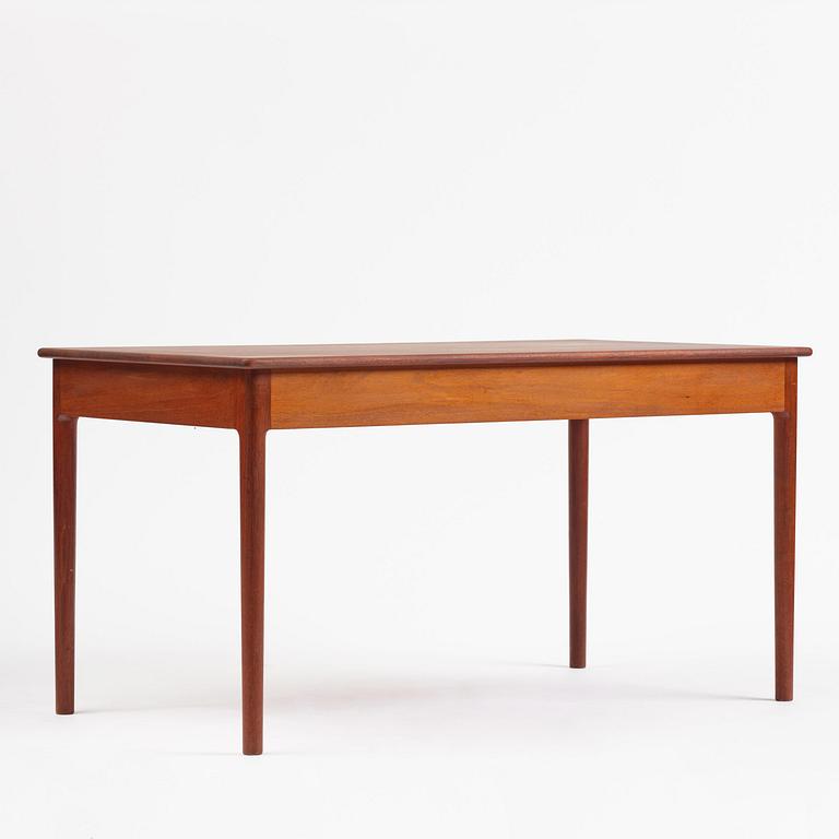 Hans J. Wegner, a model PP305 teak desk, PP Møbler, Denmark 1970s.