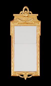 631. A Gustavian late 18th century mirror by N. Meunier.