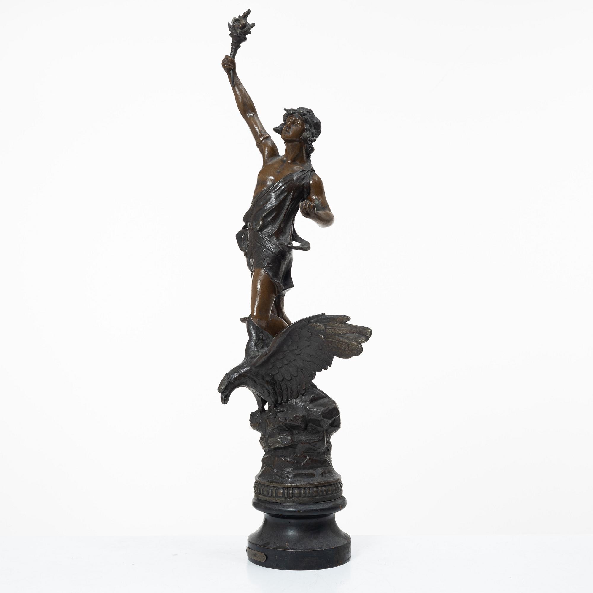 Decorative sculpture, "Le Jour," circa 1900.