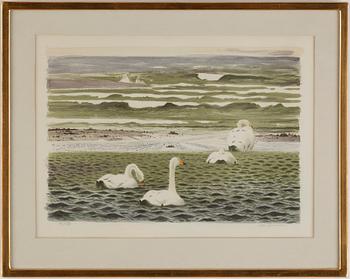 Lars Jonsson, färglitografi, signerad  91/350.