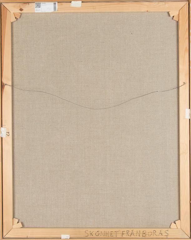 Stig (Slas) Claesson, Nainen sinisillä korvakoruilla.