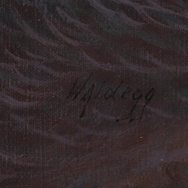 FRANZ WALDEGG, olja på duk, signerad.