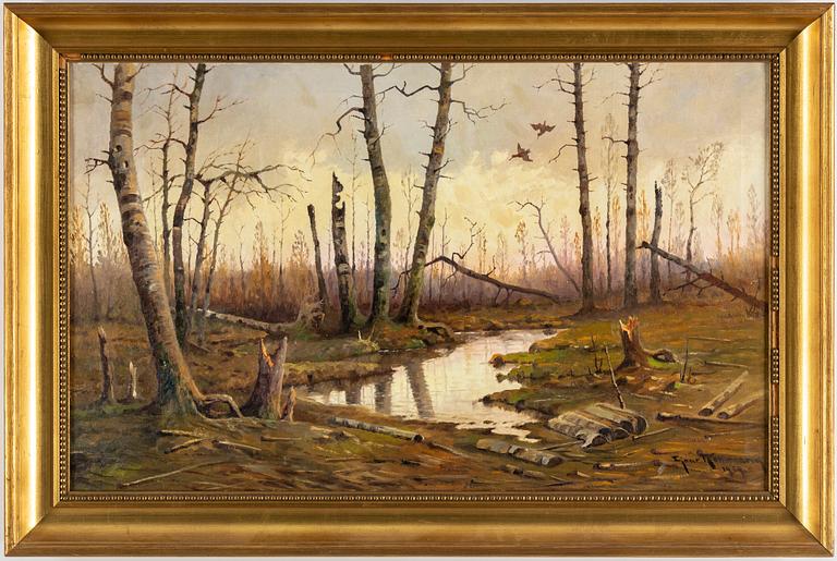 EJNAR KOHLMANN, oil on canvas, signed and dated 1939.
