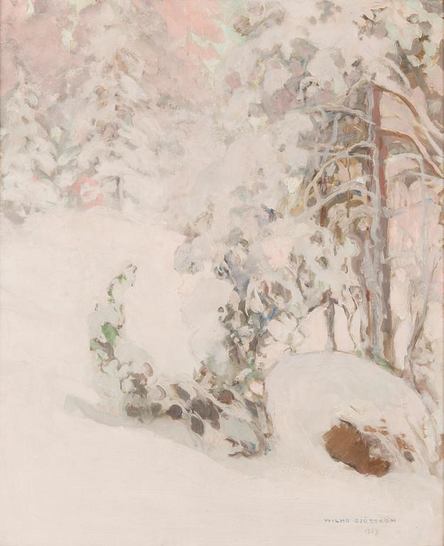 WILHO SJÖSTRÖM, VINTERLANDSKAP.