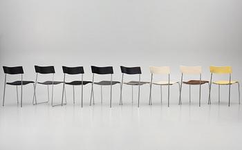 Johannes Foersom & Peter Hiort-Lorenzen, a set of eight 'Campus' chairs, Lammhults, after 1992.