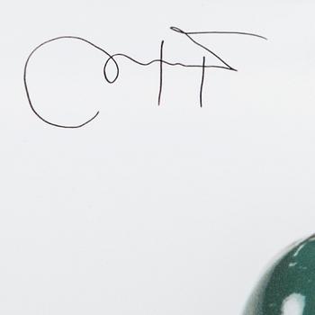 CLARA HALLENCREUTZ, photograph, mounted on glass, signed.