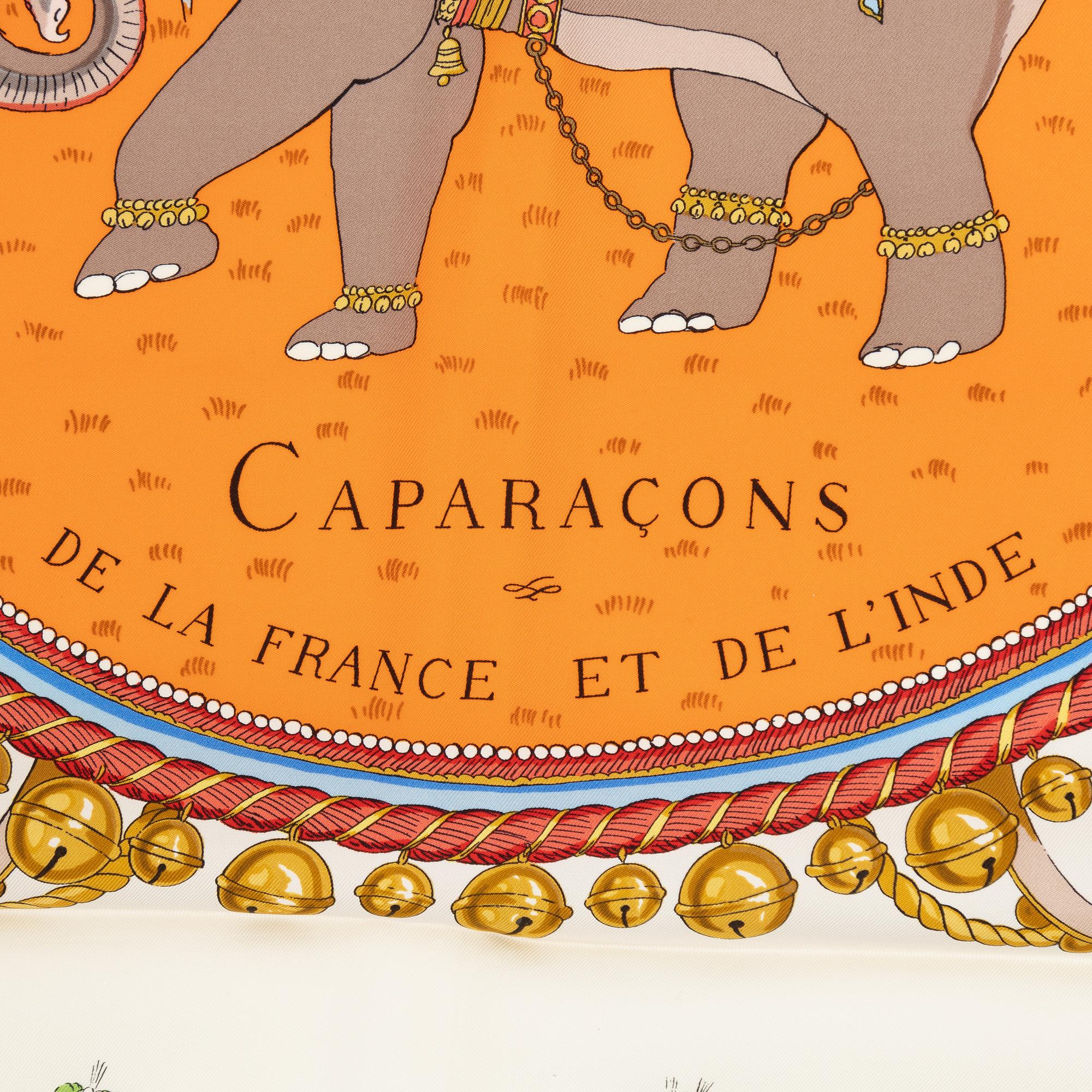 Hermès, scarf, "Caparaçons de la France et de l'Inde".