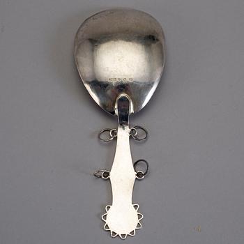 SKED, silver, Johan Olof Degerman, Haparanda, 1887. Vikt 26 gram.