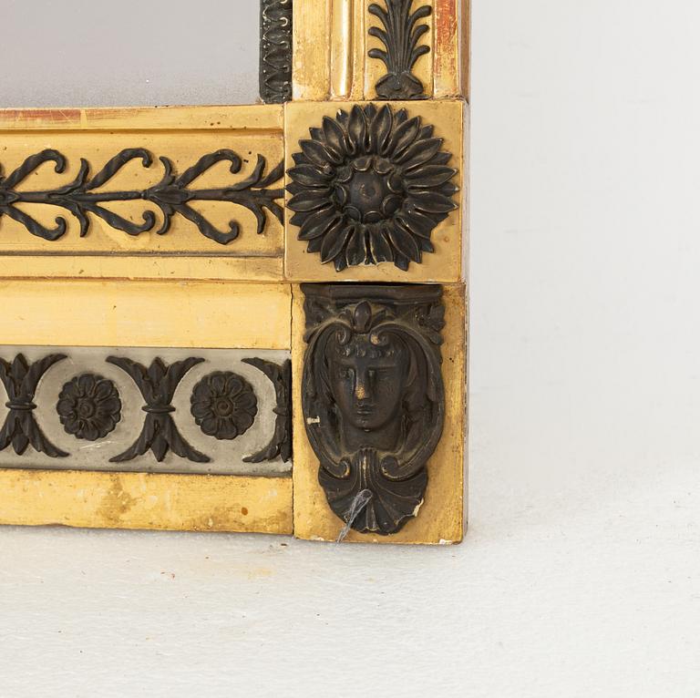 An empire mirror, by Jonas Frisk, (Stockhom 1805-1824).