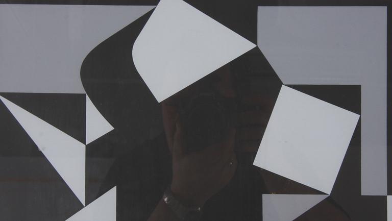 VASARELY, VICTOR. Färglitografi, sign o numr 86/200.
