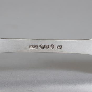 PARTI LAPPSILVER, 12 delar, C O Persson, Haparanda. Total vikt ca 215 g.