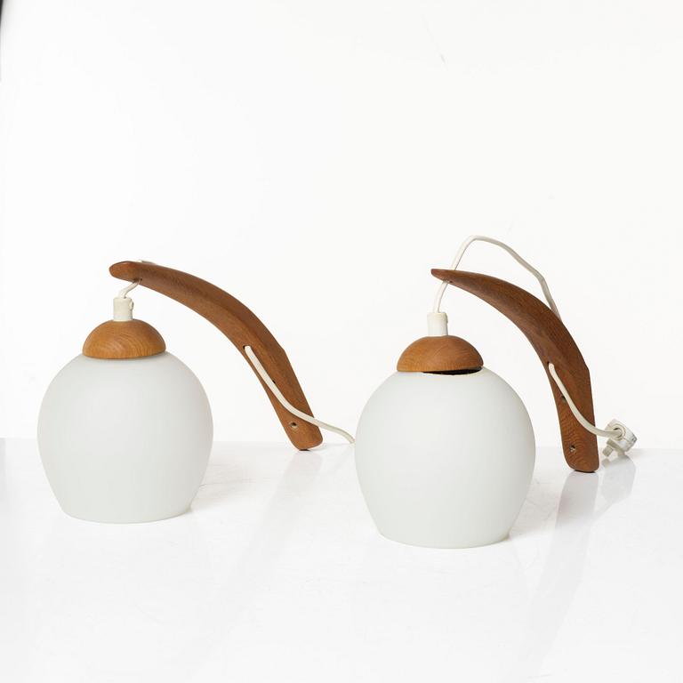 Uno & Östen Kristiansson, vägglampor, för Luxus, 1900-talets andra hälft.