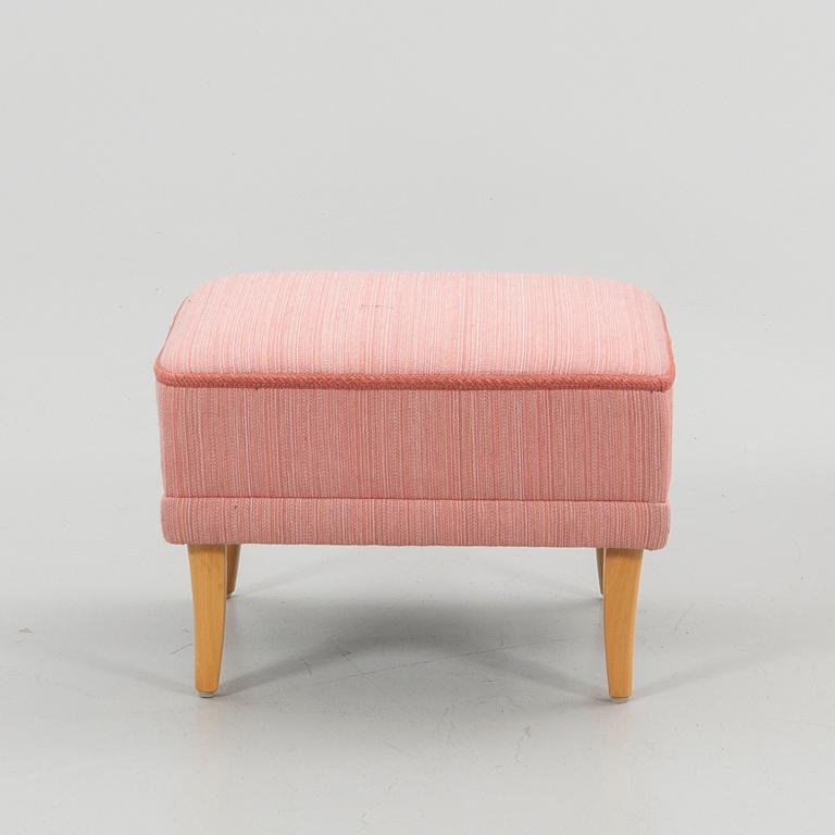 Carl Malmsten, Armchair with footstool, "The Giant Toad", second half of the 20th century.