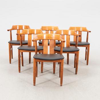 Karmstolar 6 st Gemla möbler 1980-tal.